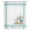 Teal Blue, variant on Aqua Coastal Sheer Curtains 63 Inches Long, Nautical Seashells Coral Leaves Stripes Light Filering Curtains, Breathable Simi Curtain Privacy Drapes for Living Room Bedroom Window Treatment