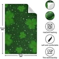 thumbnail image 3 of SKYSONIC St Patrick's Day Clover Kitchen Towel Set of 1,Super Soft Absorbent Hand Towel Tea Towel Tableware Cleaning Rag for Kitchen, Home, Hotel, Beach, Bathroom, Gym, 3 of 7