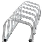 ZENY Adjustable Bike Floor Parking Rack, 1-6 Bicycle Storage Stand for Home Garage Indoor Outdoor,Sliver