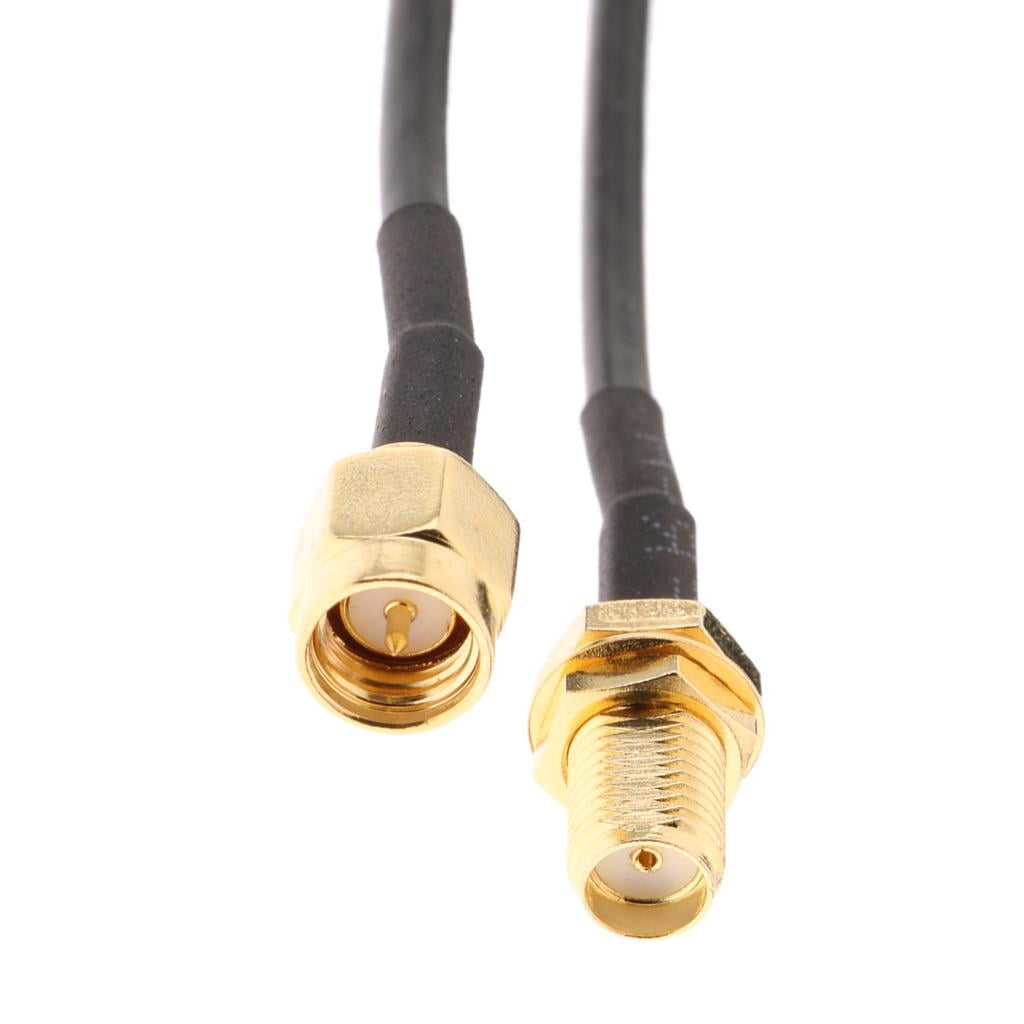 Câble Coaxial N Male Vers SMA-RP Male 10 M – 50 Ohms, Pour Antennes WiFi Et Radio Amateur