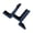 Black, variant on Multipurpose Manual Awning Peplacement Parts Sturdy Aluminum Alloy Materials Wall Mounts for Outdoor Sunshades