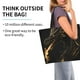 thumbnail image 2 of Balery Black And Gold Fire Dragon Bolsa Tote Estilo Estético con Cremalleras, Bolsa de Hombro, Bolsa de Compras Grande y Plegable, 2 of 8