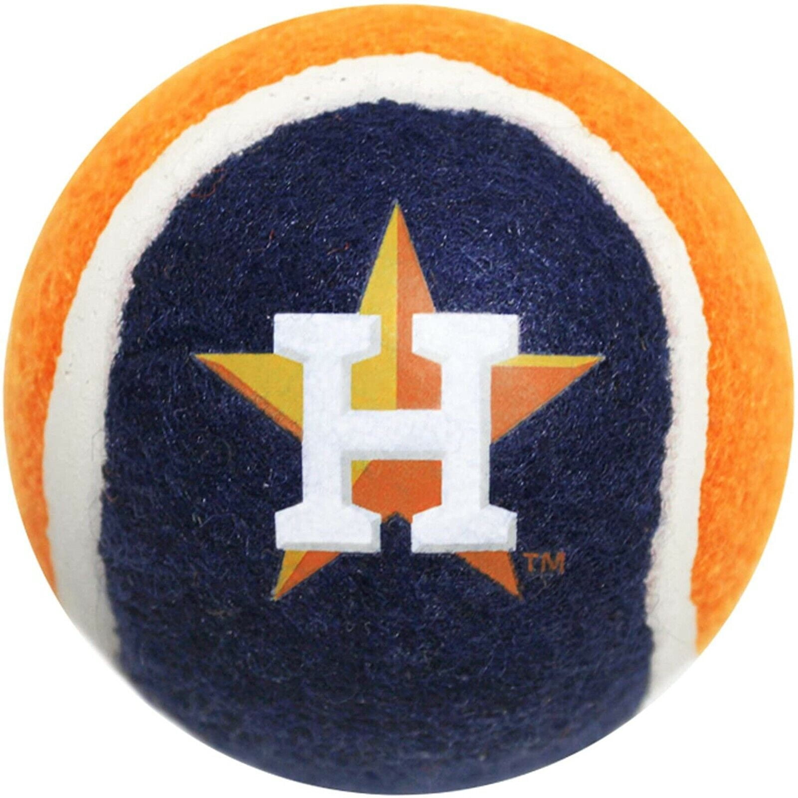 Pets First MLB Houston Astros 2PC TENNIS BALL TOYS for your Sporty Pets - Dogs / Cats