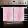 thumbnail image 2 of Pink Kitchen Towels Set of 4, Water Absorbent Dish Towel, Retro Oil Painting Modern Abstract Art Aesthetics Decorative Hand Towels - Quick Drying Cloth for Cooking Baking, 18x28 Inch, 2 of 8