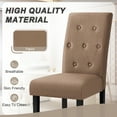 thumbnail image 6 of Homall Dining Chairs Set of 4,Modern Upholstered Fabric Dining Chairs,Kitchen,Dining Room Wooden Chairs (Brown), 6 of 7