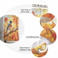 thumbnail image 5 of Fall Birds Shower Curtains for Bathroom Waterproof Fabric Bath Curtains Decor Bath Tub Curtain Thanksgiving Maple Leaf Botanical Orange Decorative Shower Curtain Sets with 12 Hooks, 72x72 Inch, 5 of 6