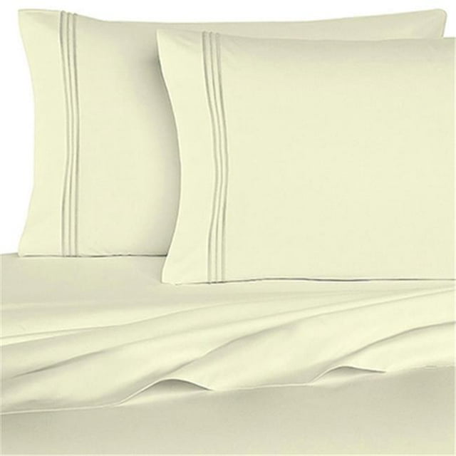 BedClothes 1800 Series 6 Piece Sheet Set - Ivory - Queen