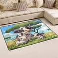 thumbnail image 2 of Ryvnso Cute Cows Family and Tree Area Floor Mats Large Nursery Rugs Non-Slip Carpets Doormat 72" x 48", 2 of 7