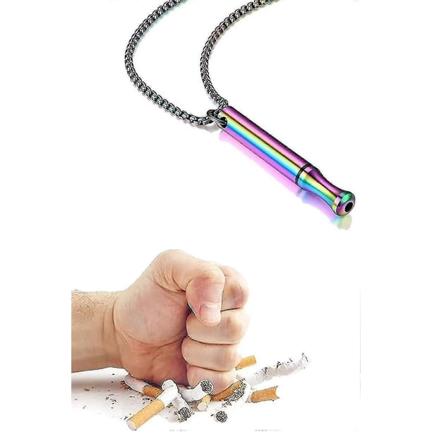 Collar para dejar de fumar, collar para la ansiedad, collar para vapear, collar para respirar, collar para dejar de fumar, collar para respirar, 2 piezas, colorido, código de producto 55149, 1 pieza,