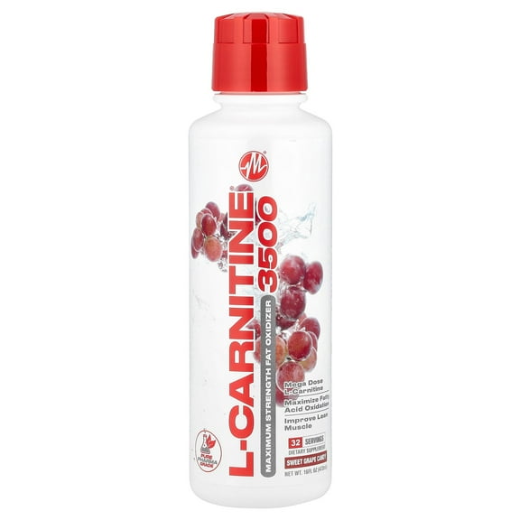 Metabolic Nutrition L-Carnitine 3500®, Sweet Grape Candy, 16 fl oz (473 ml)