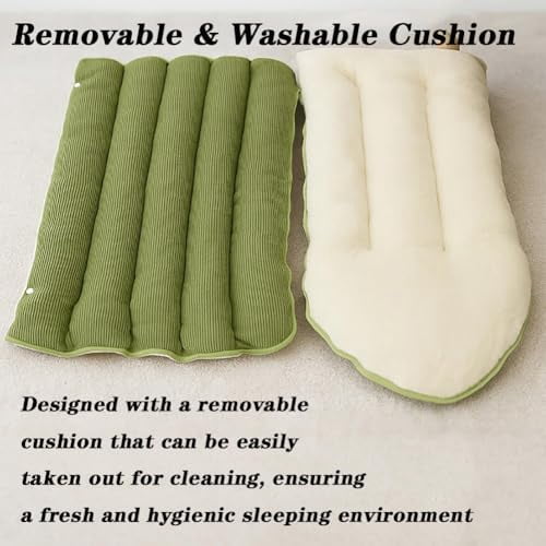 Removable and Washable Winter Closed-Off Cat Bed, 2025 Fluffier Cozy Monster Cat Bed for Indoor, 360° Nesting Design Warm Cave Style Pet Bed for Cats Small Dogs