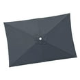 thumbnail image 1 of DYNWAVECA Patio Umbrella Replacement Canopy Replacement Parasol Canopy 200cmx300cm Easy to Install Practical Rectangular for Home Patio Gray, 1 of 9