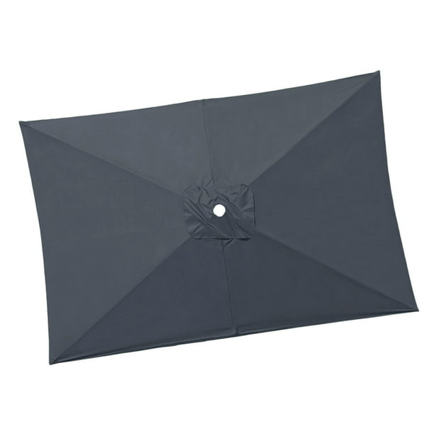 Toldo de repuesto para sombrilla de patio Toldo de repuesto para sombrilla de 200 cm x 300 cm Fácil de instalar Gris