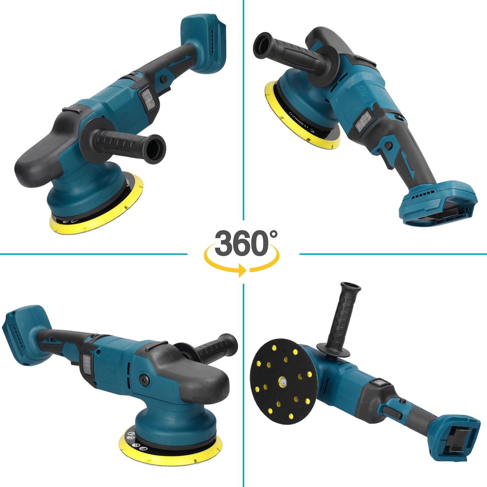 Polishers,Orbital Sander Metal 6 Speed Polisher Wood Metal Wood Tool Car Polisher Wood 6 Speed Adjustable 150mm Motor Xinzy Or. Eryue Buzhi
