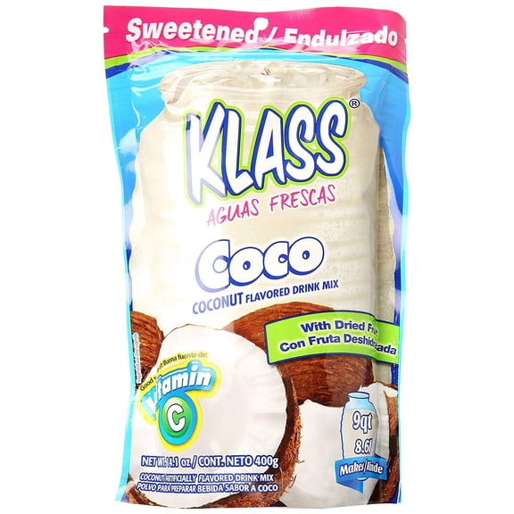 Klass Drink Mix, Coconut (Pack of 36)