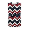 thumbnail image 5 of American Flag Tank Tops for Women 4th of July Sleeveless Shirt Casual Crewneck Tanks Independence Day USA Flag Stars Stripes Print Camisole Loose Curved Hem Tunic Camis Blouse Patriotic T-Shirt, 5 of 6