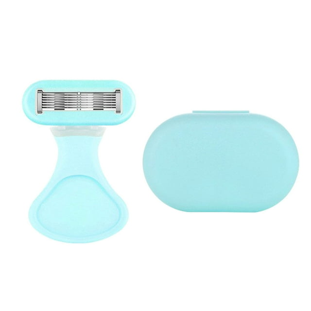 yeacher Rasoir pour Femmes à 6 Couches avec Tête Pivotante pour un Rasage Fluide, Design Compact, Vert - Comprend une Boîte de Rangement et une Poignée Ergonomique
