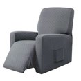 thumbnail image 1 of Protector suave de muebles de poliéster con funda antideslizante reclinable gris Sunnimix funda reclinable para sillón, 1 of 8
