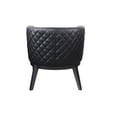 thumbnail image 3 of Scranton & Co Quilted Accent Chair in Black, 3 of 6