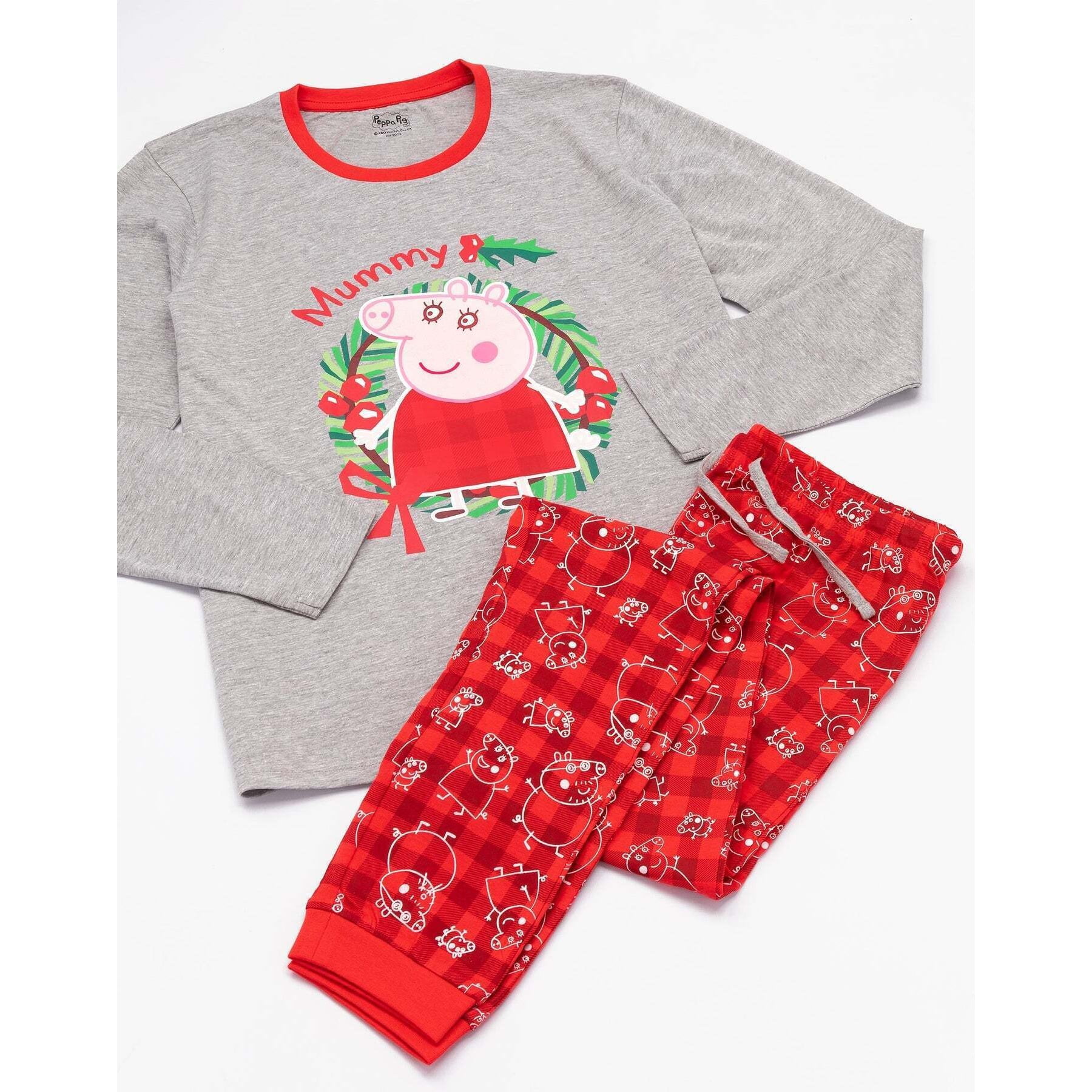 Peppa Pig Womens Mummy Pig Christmas Pajama Set Walmart