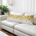 thumbnail image 2 of Yellow Eucalyptus Leaves Body Pillow Covers 20"x60", Spring Floral Summer Botanical Soft Brushed Microfiber Breathable Throw Pillow Covers, Pillowcase with Zipper for Couch Sofa Bedroom Living Room, 2 of 9