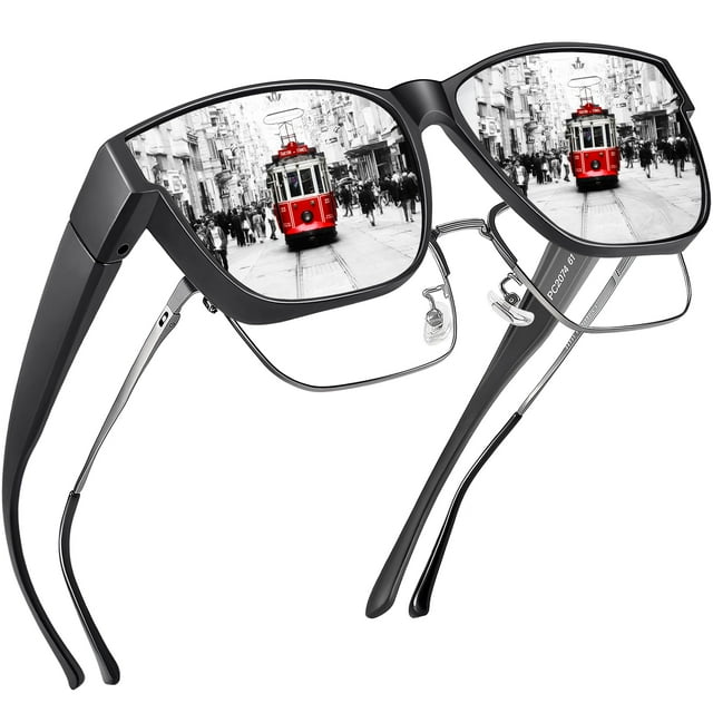 Gafas de Sol Peekaco Polarizadas UV400 para Usar Sobre Lentes para Hombre y Mujer