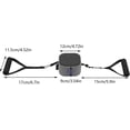thumbnail image 4 of Portable Exercise Bands Set, Adults Home Gym Fitness Equipment Resistance Bands with Handles and Adjustable Resistance Pump Strength Training Workout Bands for Full Body Blue, 4 of 7