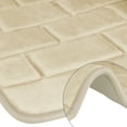 thumbnail image 3 of REGALWOVEN Memory Foam Bath Mat, Soft Absorbent Bathroom Rug Non-Slip Thick Dry Fast for Bath Rug Beige 20" x 32", 3 of 6