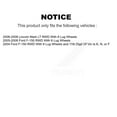 thumbnail image 2 of Transit Auto Front Rear Disc Brake Rotors and Semi-Metallic Pads Kit for Car Ford F-150 Lincoln Mark LT RWD K8F-102972, 2 of 8