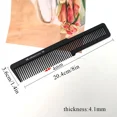 thumbnail image 1 of Peine de corte de pelo de punta plana negro, cepillo de dientes anchos para hombres, cortador de pelo profesional para peluquería, peines para peluquería, 1 of 5