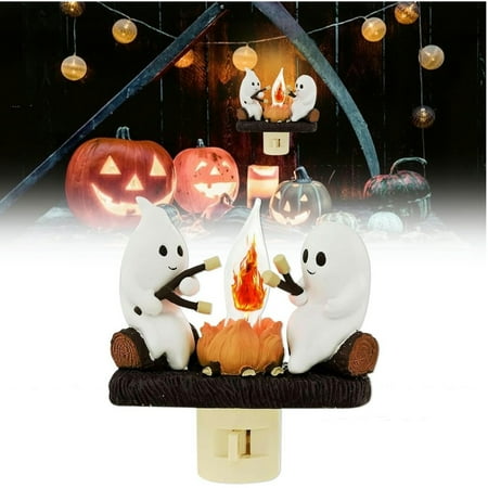 

Halloween Ghost Bonfires Flashing Night Lights Ghost Campfire Flickering Nightlight Family Decorations