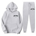 thumbnail image 4 of New York Jogging Suits for Women 2026 Fall Winter Trendy Hoodie and Jogger Sweatpants Matching Set Streetwear, 4 of 4