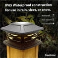 thumbnail image 4 of yingyy Solar Pillar Lights Outdoor Post Cap Light Waterproof LED Garden Lamp, 4 of 6