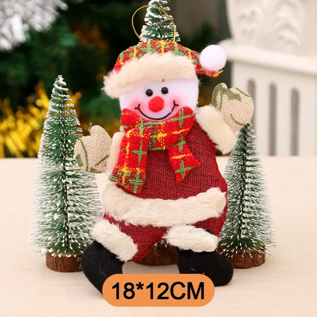 Adornos navideños DIY, regalo de Navidad, Papá Noel, muñeco de nieve, árbol colgante, muñeco de Feliz Año Nuevo, decoración colgante para el hogar, Noel Natal