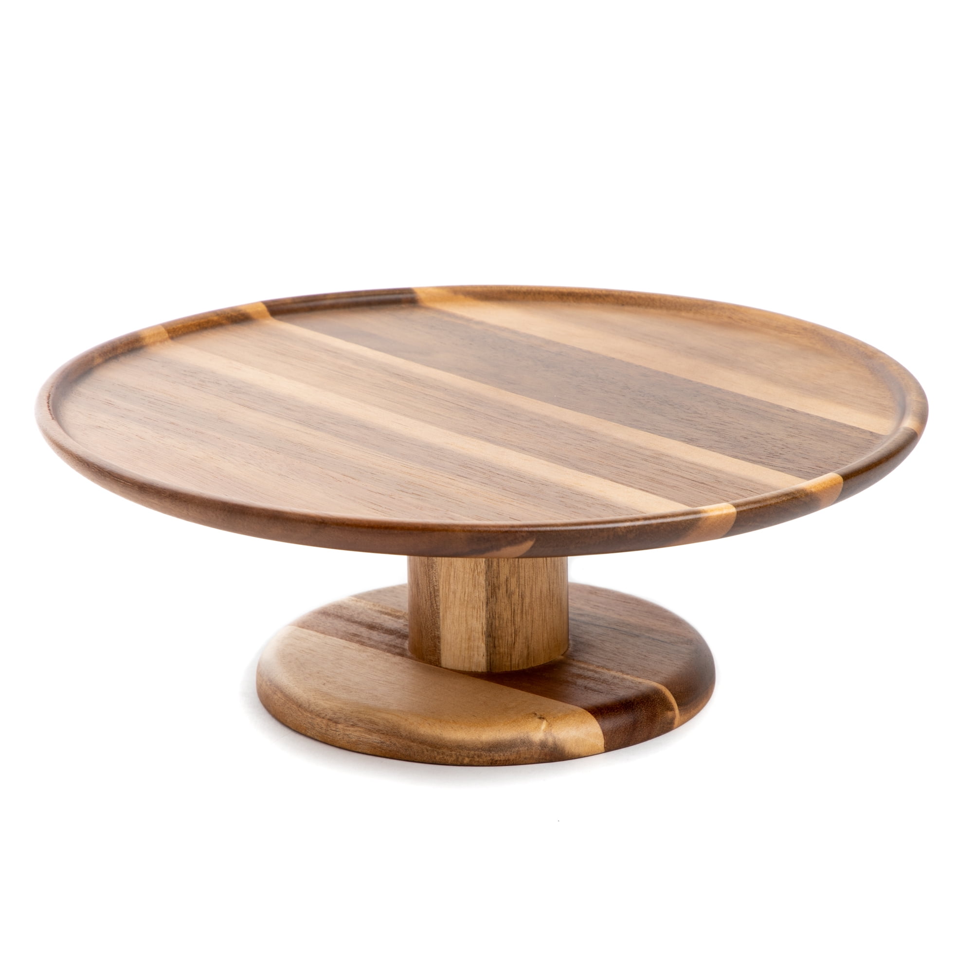 Acacia wood 2024 cake stand