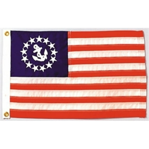 30"x48" DURAWAVEZ US YACHT ENSIGN NYLON FLAG - FINISHED WITH CH&G