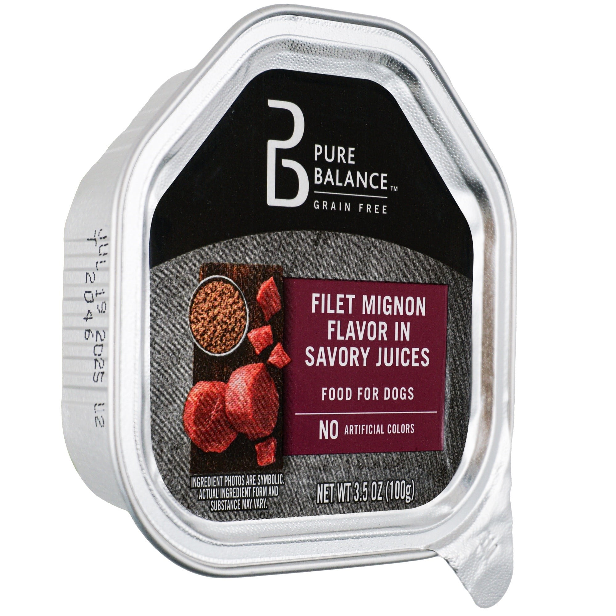 (12 pack) Pure Balance Grain Free Filet Mignon Flavor in Savory Juices Wet Dog Food, 3.5 oz