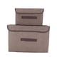 thumbnail image 1 of Injueey Caja de almacenamiento plegable de 2 uds., cesta de ropa de tela no tejida rectangular, juguetes Almacenamiento y organización del hogar Café, 1 of 6