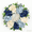 Blue, variant on Spring Summer Wreath for Front Door 18 Inch - Artificial Hydrangea Year-Round Wreath with Welcome Sign, All Season Outdoor Indoor Decor for Home Wall Window