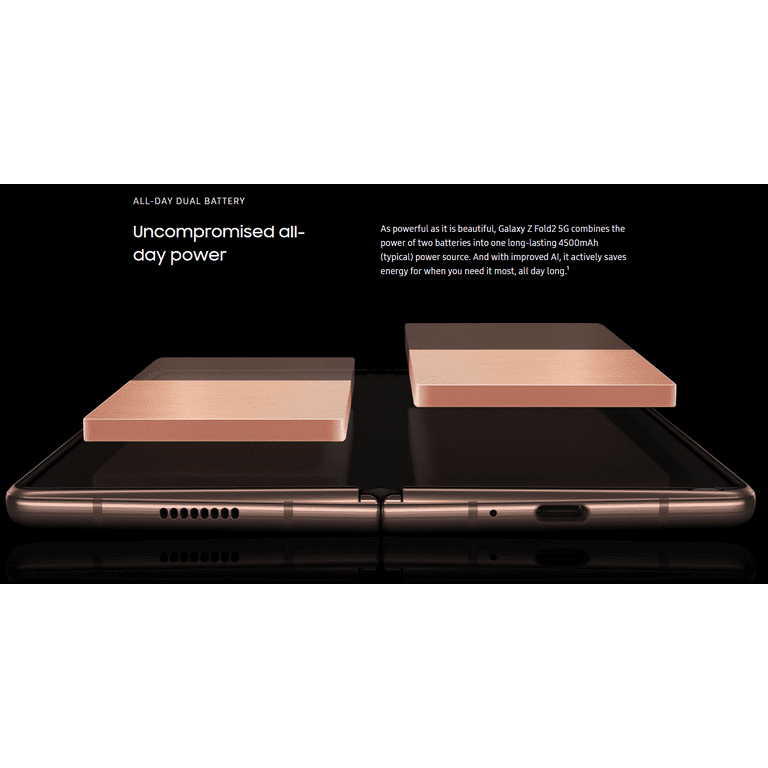 Fully Unlocked Samsung Galaxy Z Fold2 5G 256GB Black Bronze