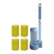 thumbnail image 2 of Cepillo de baño de pared para fregar, juego de cepillos de baño, accesorios de limpieza para inodoros Amarillo, 2 of 6