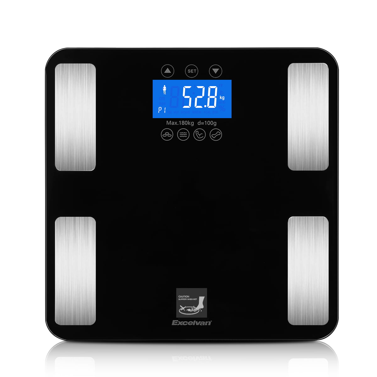 Body Fat Scale Digital Weight Bathroom Scale easy to clean 180kg Capacity 