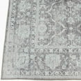 thumbnail image 3 of ReaLife Rugs Machine Washable Printed Vintage Distressed Trellis Gray-Turquoise Eco-friendly Recycled Fiber Area Runner Rug (4' x 6'), 3 of 8