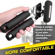 [Smoother Cut] PrinChef Manual Can Openers with Magnet, No-Trouble-Lid-Lift, Handheld Can Opener Smooth Edge with Sharp Blade
