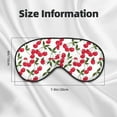 thumbnail image 5 of Naloa Cherry_1 Print Sleep Mask for Sleeper, Light Blocking Sleeping Eye Mask for Women Men, Eye Shade with Adjustable Strap for Travel, Nap,Meditation, 5 of 7