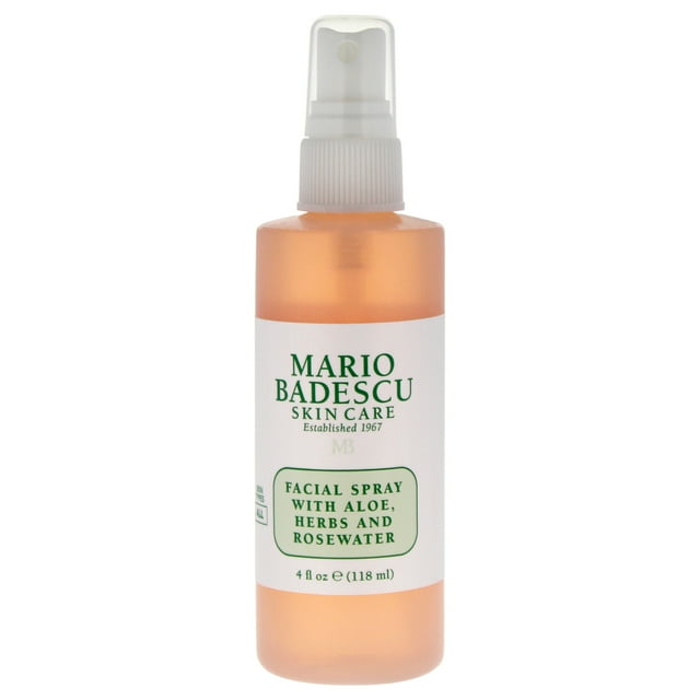 Spray facial con hierbas de aloe y agua de rosas de Mario Badescu para unisex - Spray de 4 oz