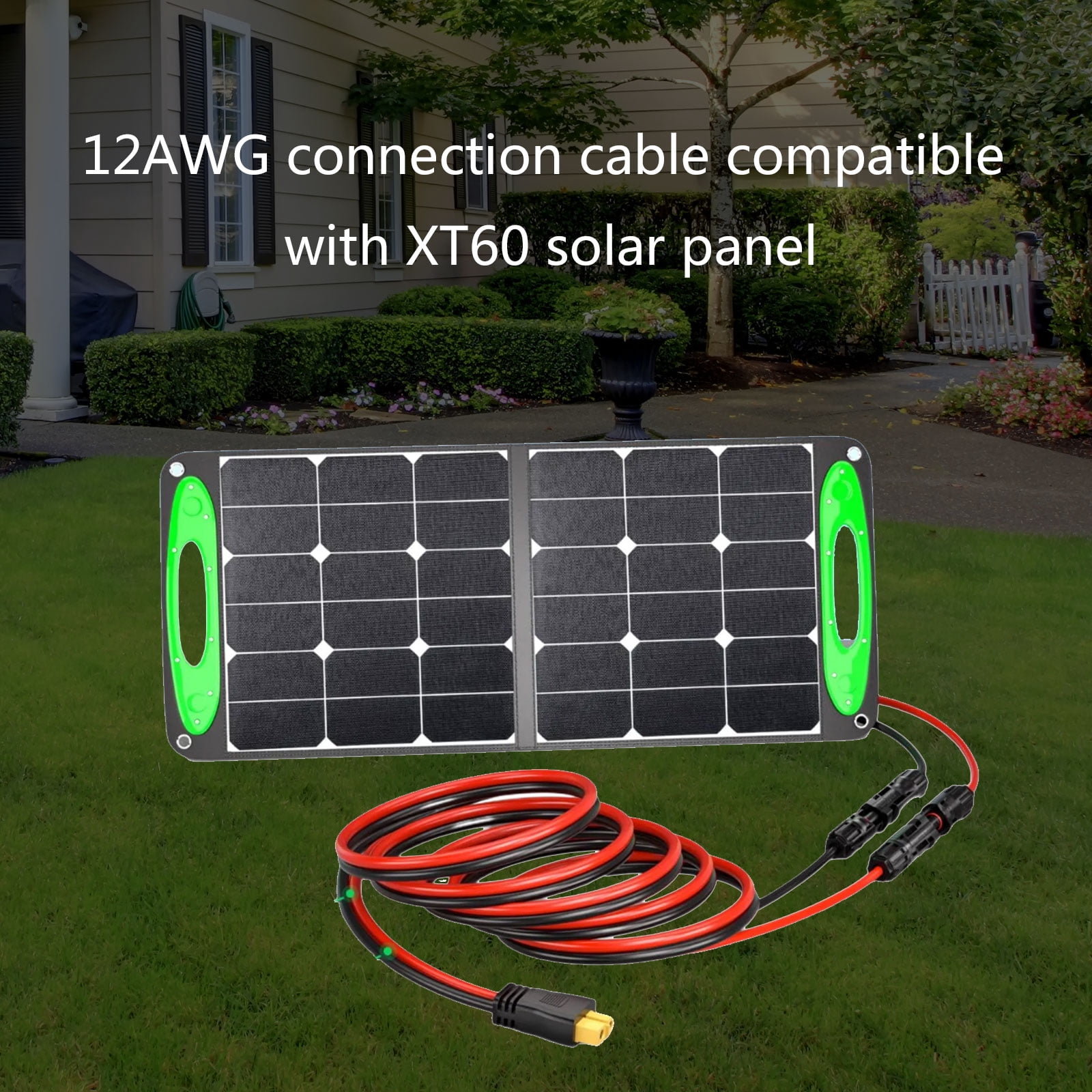 12AWG Solar to XT60 Charging Cable with High Efficiency Power Transfer for Outdoors Adventure