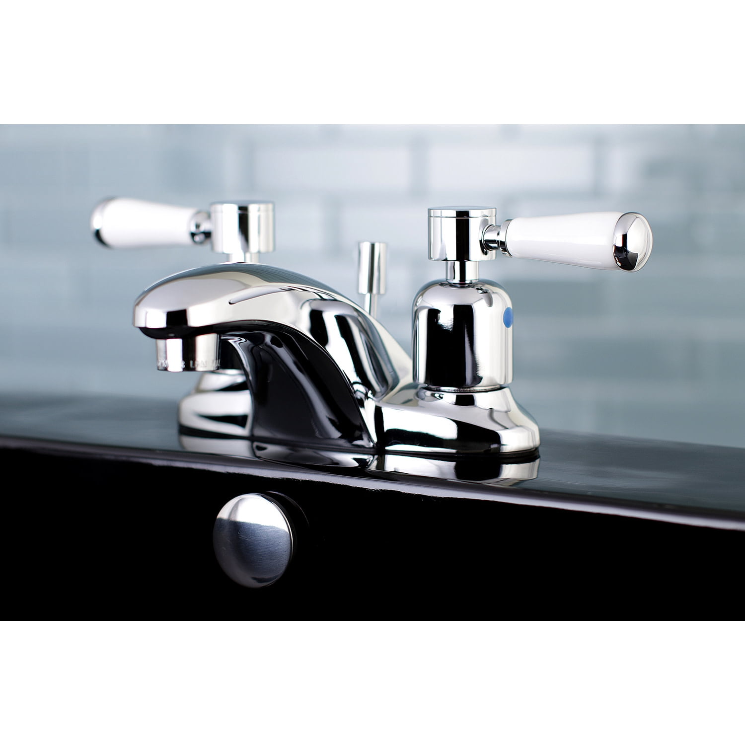 Kingston Brass FB8621DPL 4 in. Centerset Bathroom Faucet, Polished Chrome