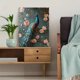 thumbnail image 5 of Qisvanset Framed Canvas Wall Art 12x16 Inch Vintage Peacock Floral Aesthetic Hangable Art, 5 of 5