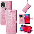 thumbnail image 3 of Case for Moto G Stylus 5G 2021 (NOT 4G) Cartoon Girl Wallet Case, Cat Dog Style Flip Phone Cover with ID Card Holder & Kickstand PU Leather Cases for Moto G Stylus 5G MG Pink, 3 of 7